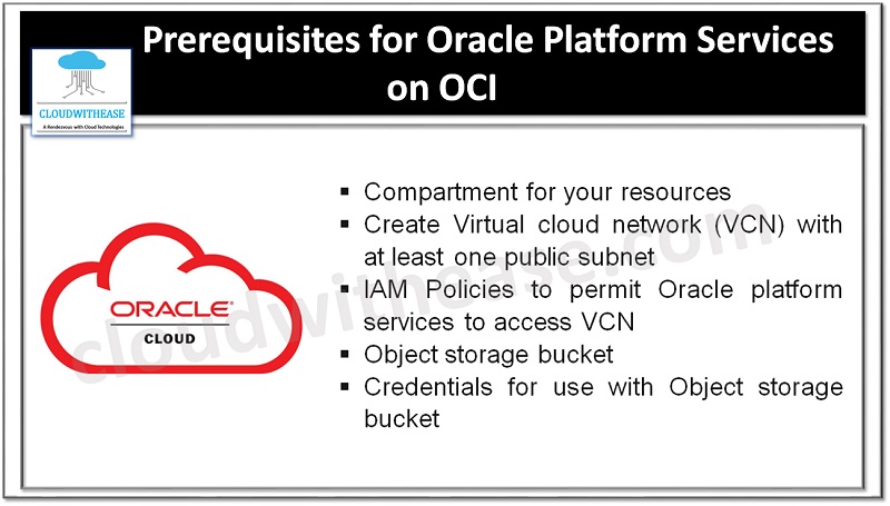 Prerequisites for Oracle Cloud Infrastructure