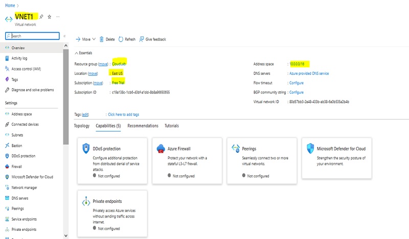 How To Create Azure Virtual Network (VNet)? - Cloudwithease