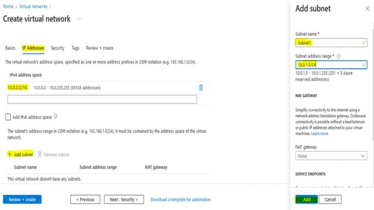 How to Create Azure Virtual Network (VNet)? - Cloudwithease